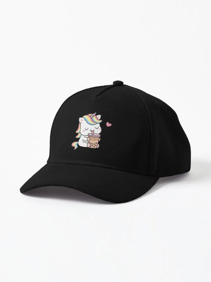 Unicorn with Boba Milk Tea Hat
