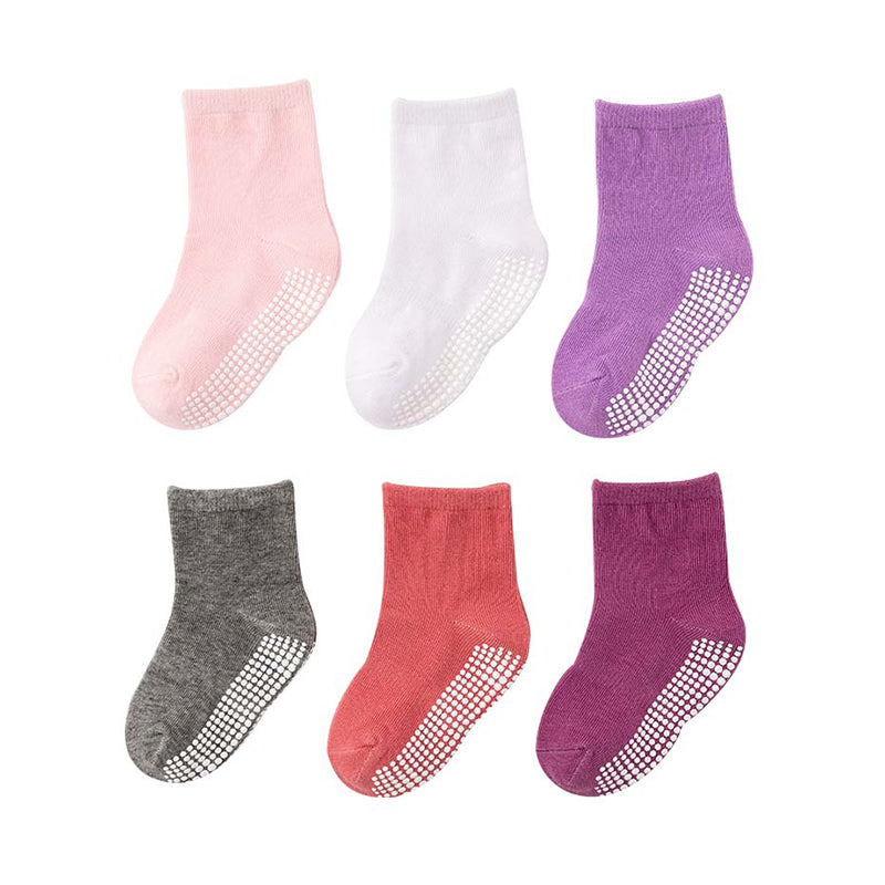 Baby Kid Girls Boys Color-blocking Polka dots Socks