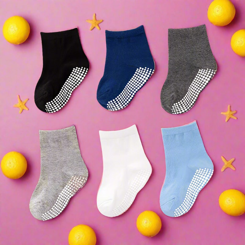 Baby Kid Girls Boys Color-blocking Polka dots Socks