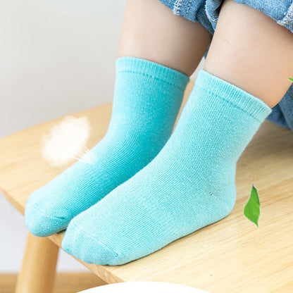 Baby Kid Girls Boys Color-blocking Polka dots Socks