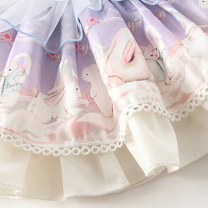 Baby Kid Girls Bow Lace Dressy Princess Dresses Headwear