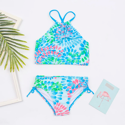 Colorful Kids Bikini Set - Summer Swimwear