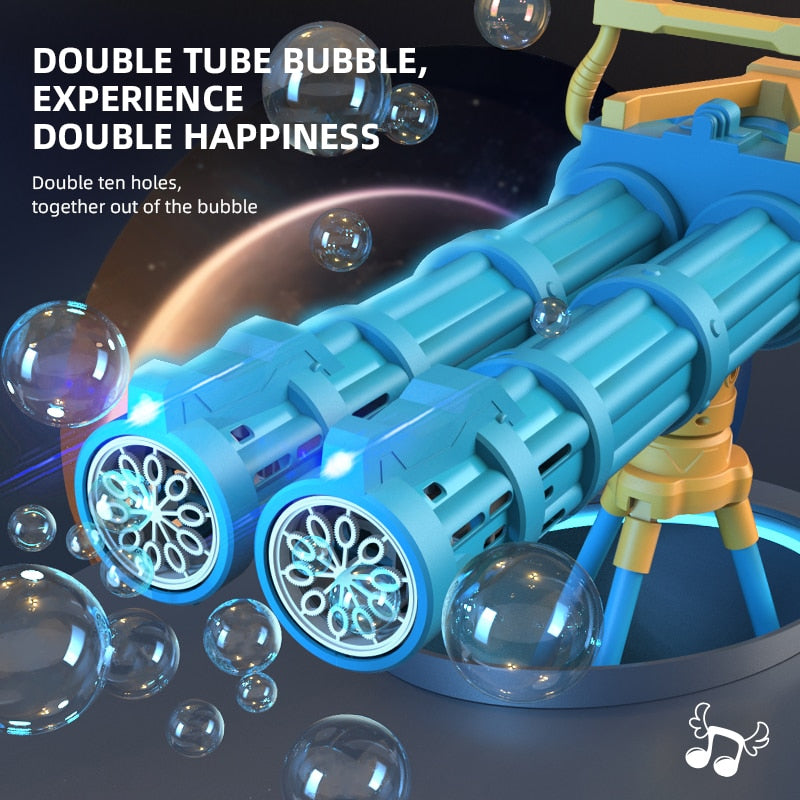 Super Big Double-Tube Bubble Gun Machine
