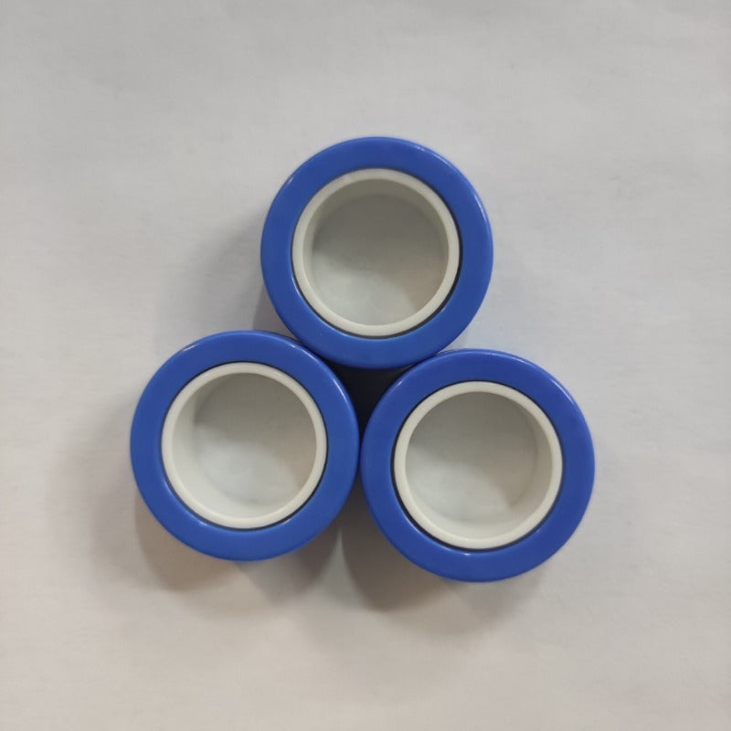Plastic Decompression Rotating Magnetic Toy Bracelet Rings