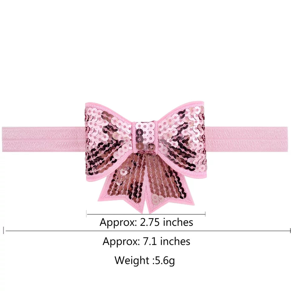 SEQUIN BOW HEADBAND