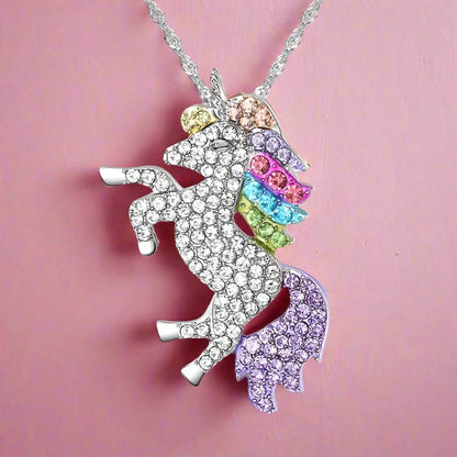 Bedazzled Unicorn Necklace