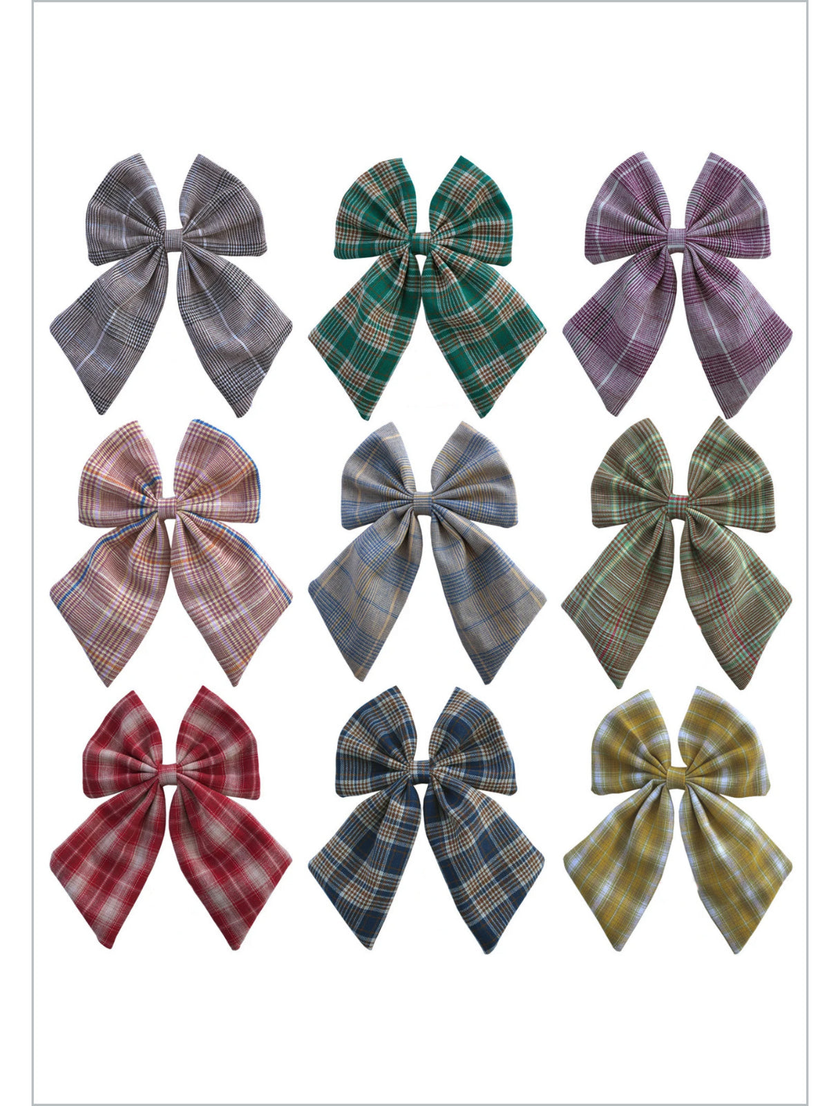 Chic In Class Checkered Bow Hair Clip