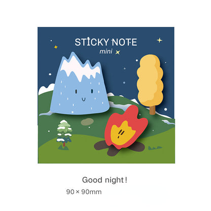 Cute Cartoon Halloween Rainbow Paper Sticky Notes