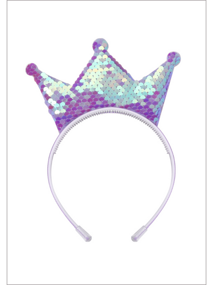 Queen Of Cuteness Sequin Crown Headband