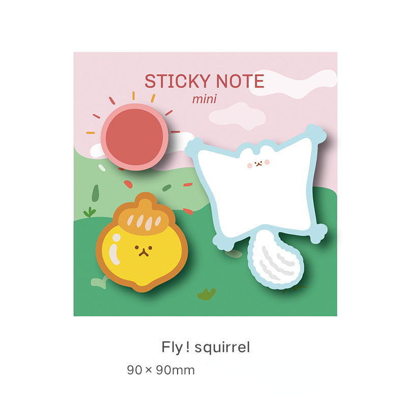 Cute Cartoon Halloween Rainbow Paper Sticky Notes