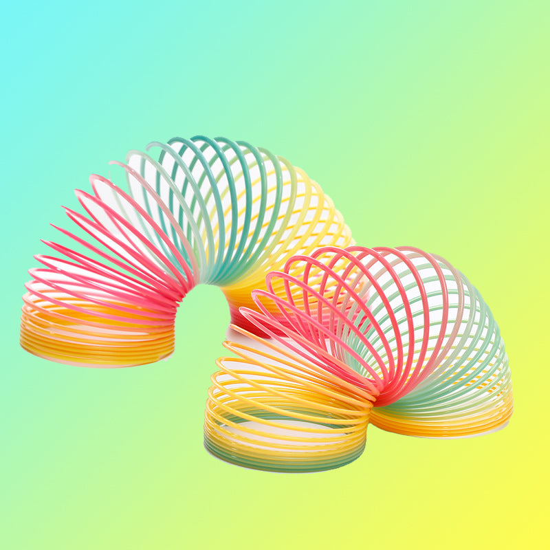 Colorful Folding Rainbow Spring Coil Toy