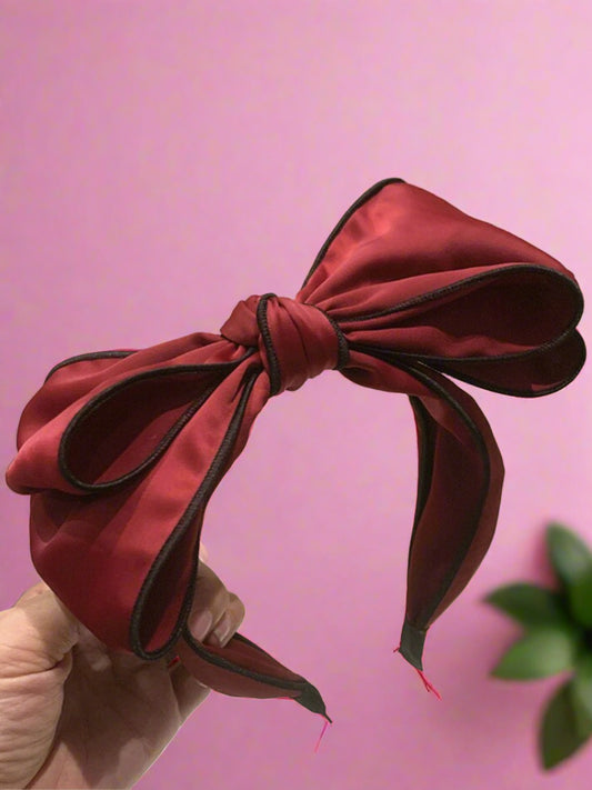 Every Day Elegance Satin Bowknot Thick Headband
