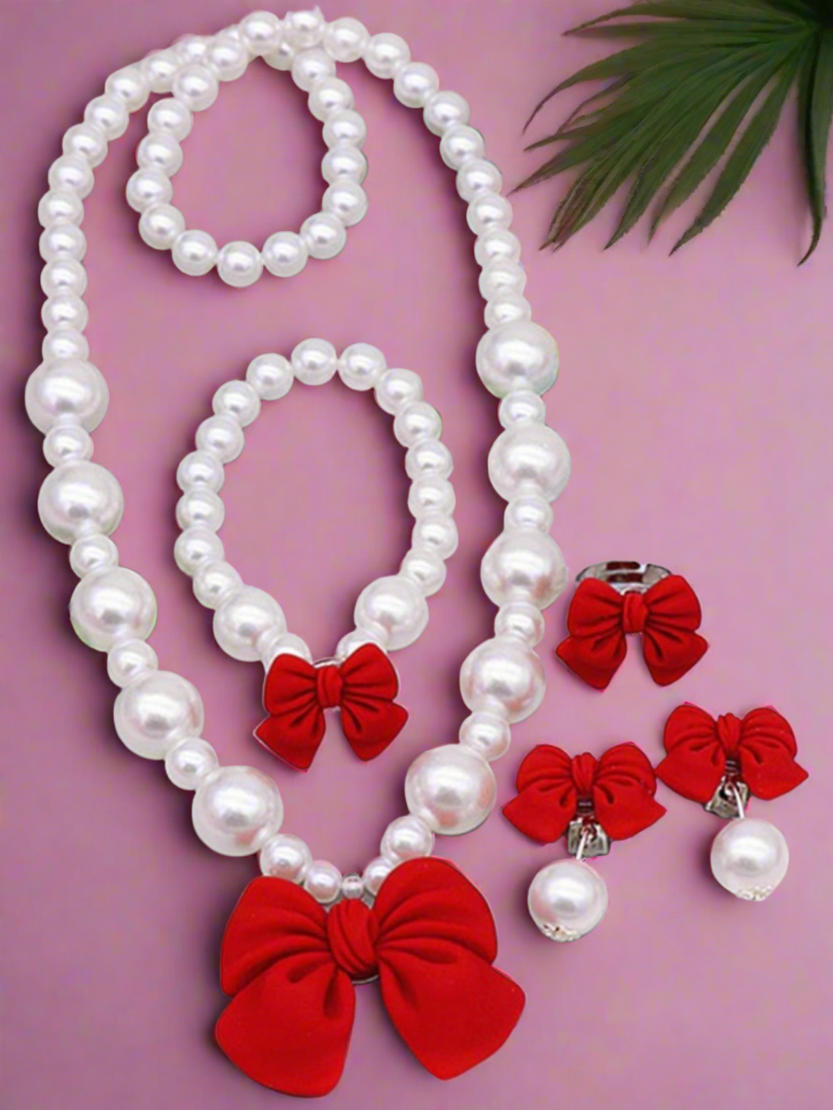 Girls All Glammed Up Pearl Jewelry Set
