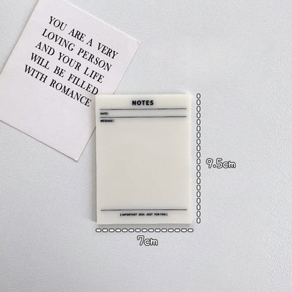 Transparent Material Mesh Translucent Sticky Notes