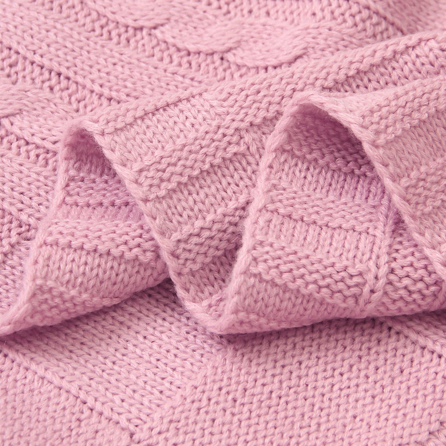 Baby Solid Color Knitted Blanket Baby Windproof Cover Baby
