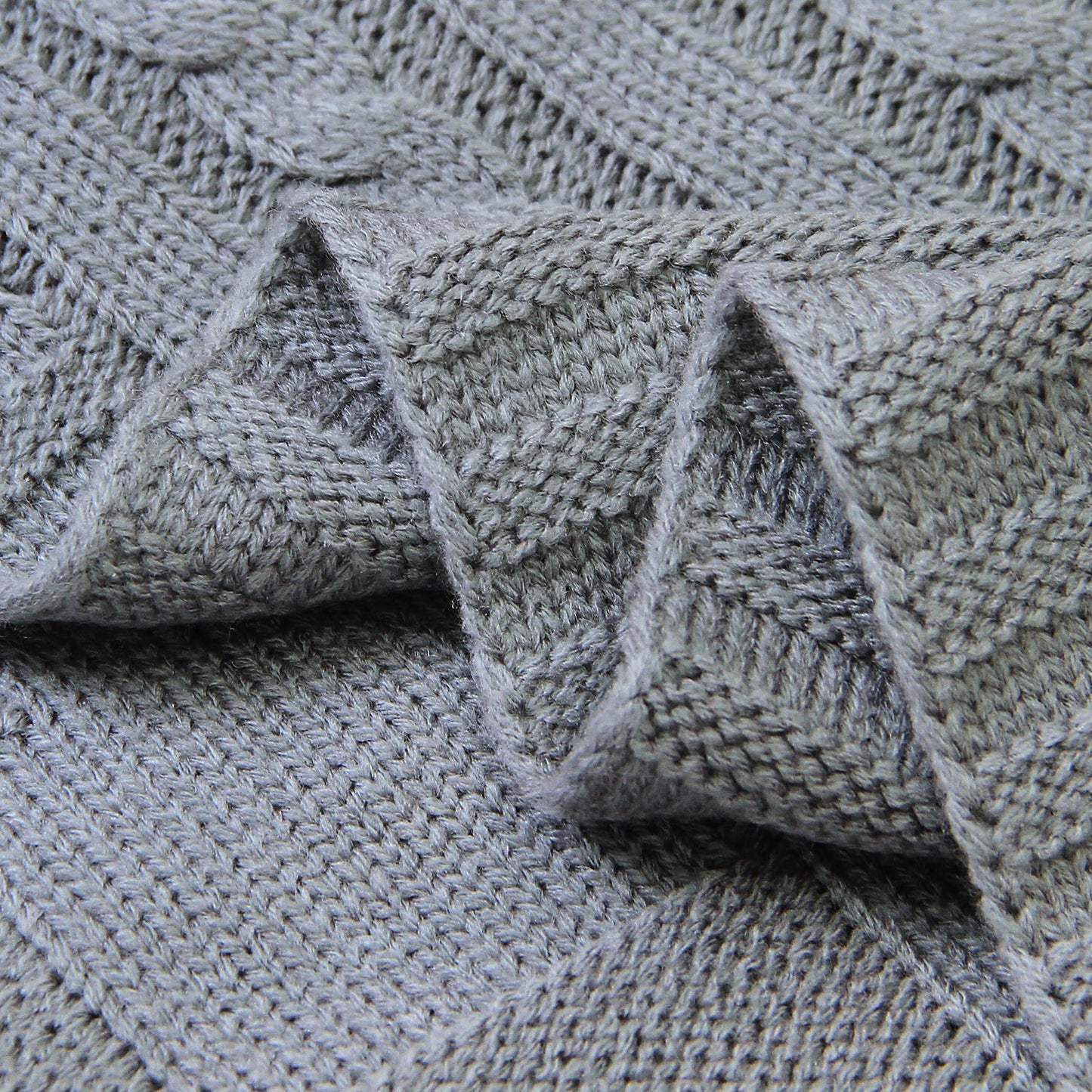 Baby Solid Color Knitted Blanket Baby Windproof Cover Baby