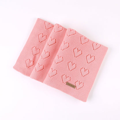 Baby Blanket Love Hollow Hug Blanket Baby Windproof Cover