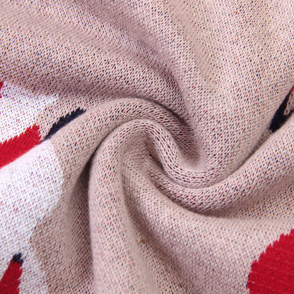 Baby Blanket Cartoon Fox Knitted Blanket