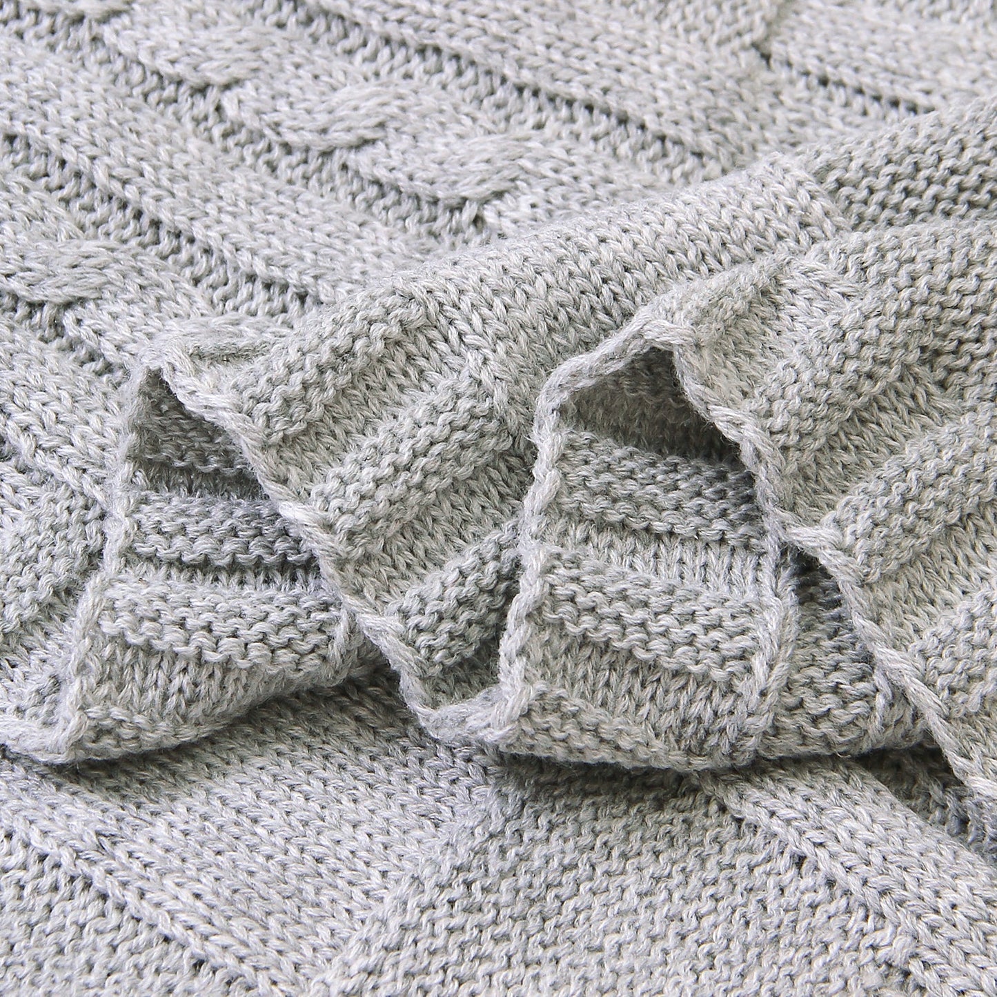 Baby Solid Color Knitted Blanket Baby Windproof Cover Baby