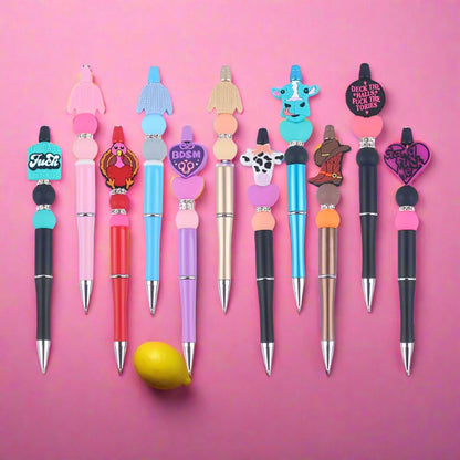 Cartoon Silicone Bead Pens