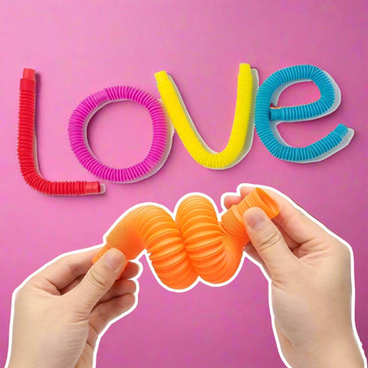 Flexible Sensory Tube Toy for Creative Play and Development