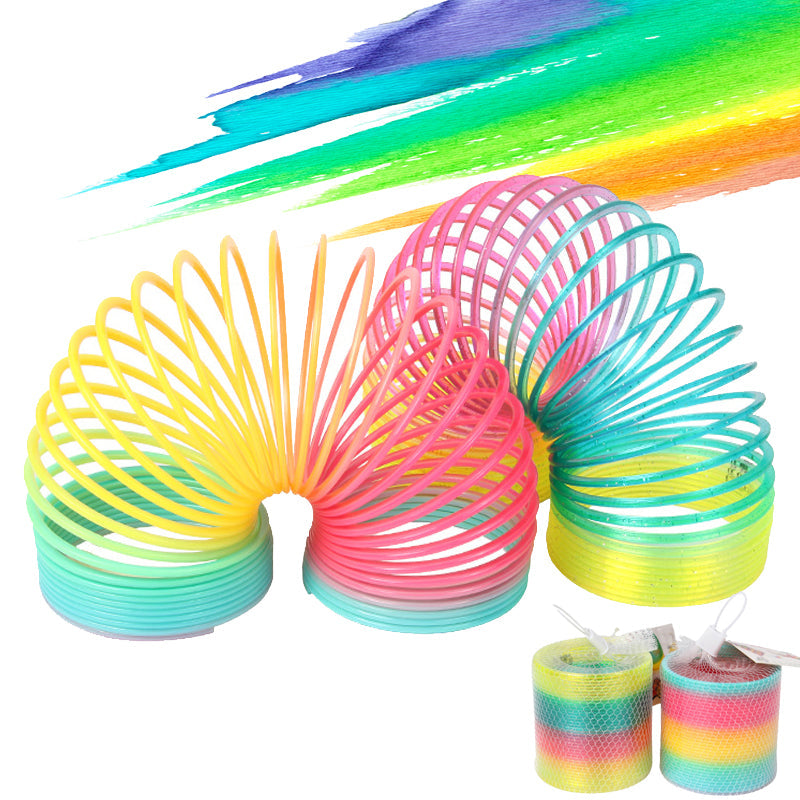 Colorful Folding Rainbow Spring Coil Toy