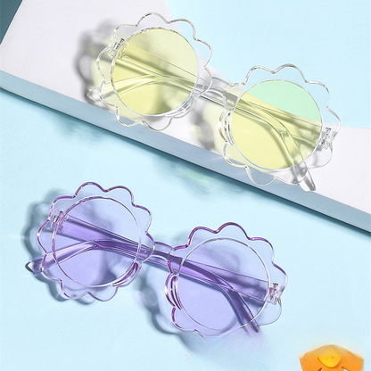 Wholesale Cute Flower Kids PC Sunglasses