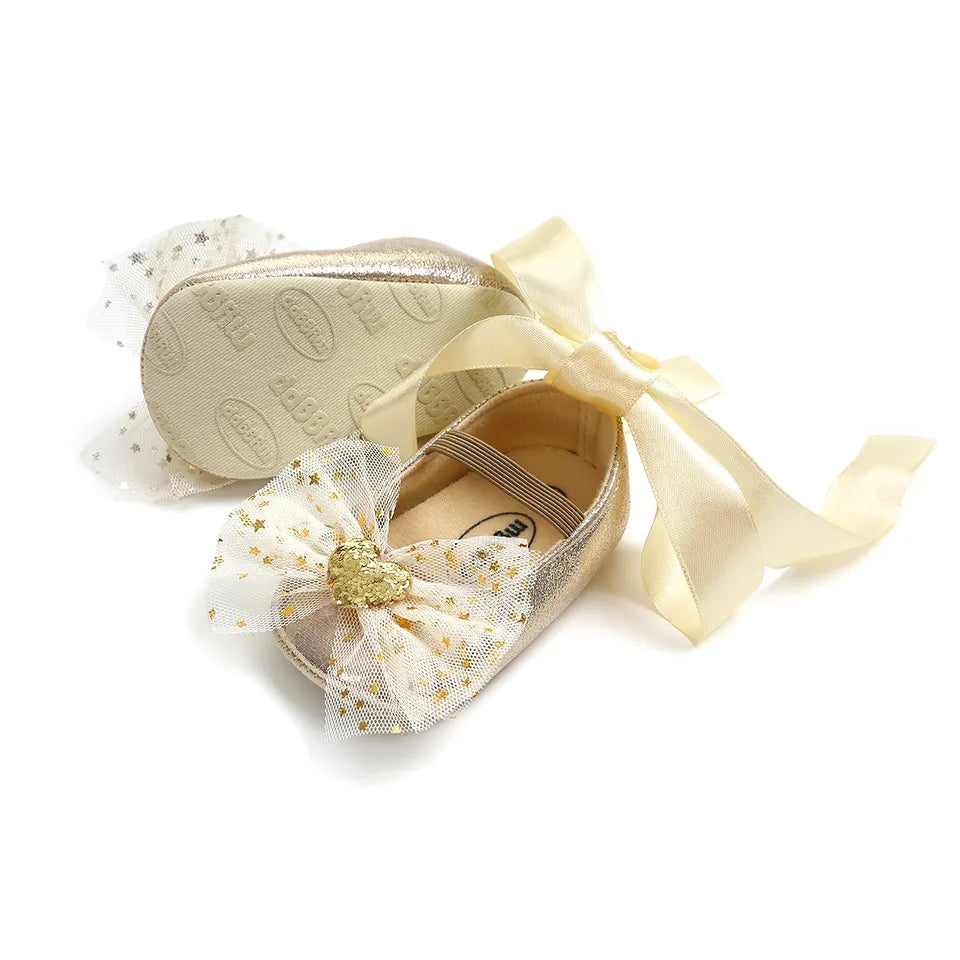 Princess Lace Up Bow Shoes (without headband)