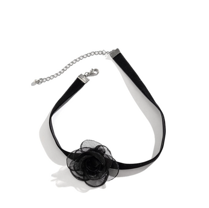 Spring Bling Flower Choker Necklace
