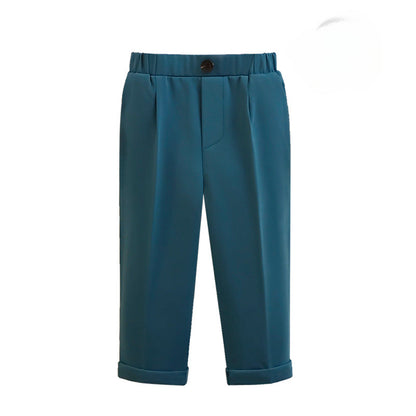 Wholesale of Spring and Autumn Children's Polyester Casual Striped Suit Pants