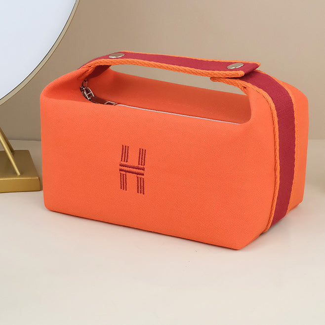 Travel Toiletry Bag Large Capacity Canvas Portable Storage Cosmetic Bag