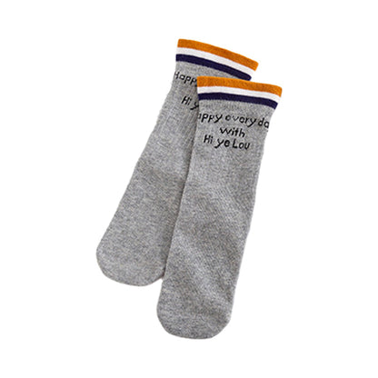 Baby Kid Unisex Striped Letters Accessories Socks