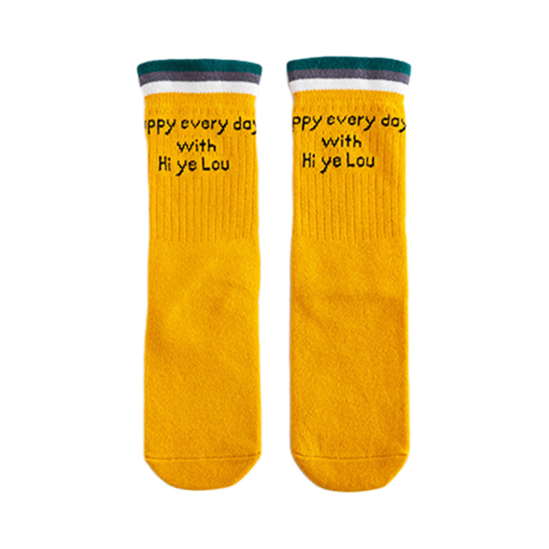 Baby Kid Unisex Striped Letters Accessories Socks