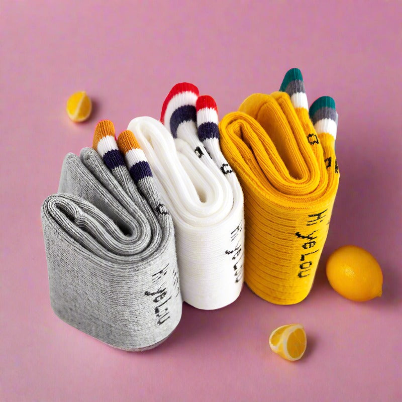 Baby Kid Unisex Striped Letters Accessories Socks
