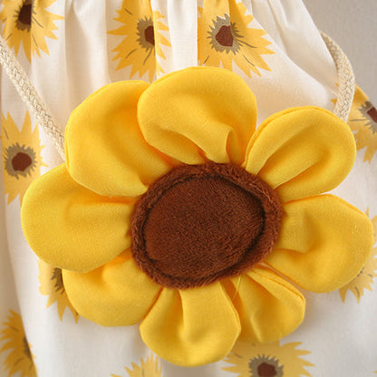 Full Body Chrysanthemum Lapel Cotton Skirt