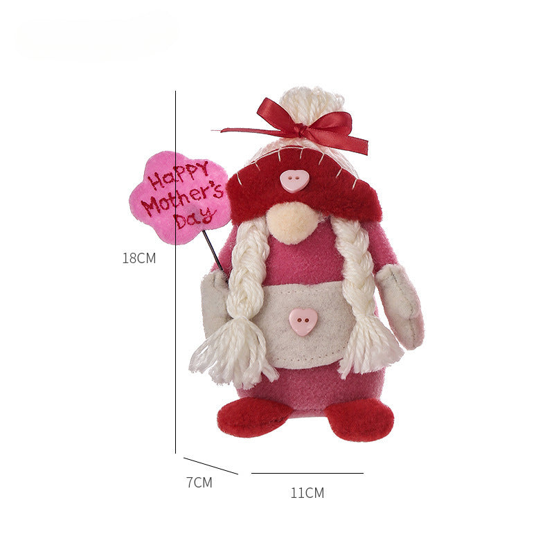 Mother's Day Dolls Happy Mother's Day Pink Faceless