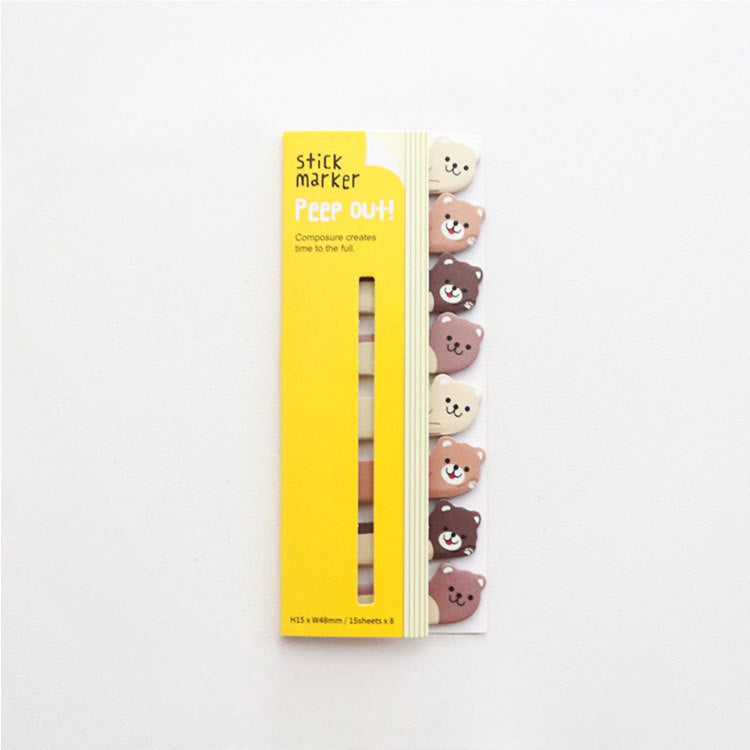 Row Animal Paper Self-adhesive Sticky Notes
