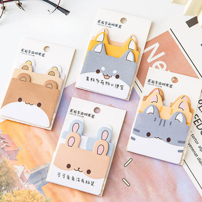 Paper Cartoon Animal Sticky Notes