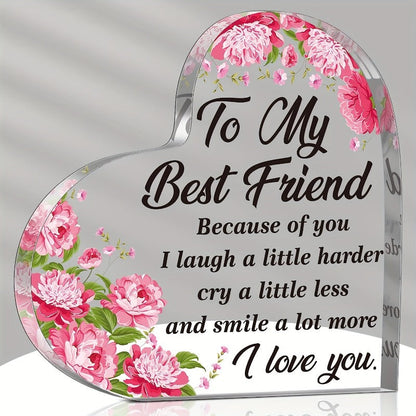 Transparent and Caring Acrylic Ornaments for Mother's