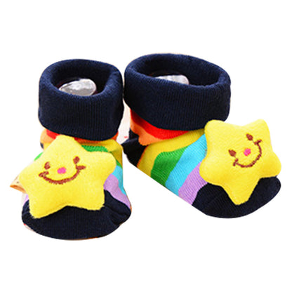 Baby Kid Unisex Striped Letters Cartoon Print Accessories Socks Wholesale 757110772