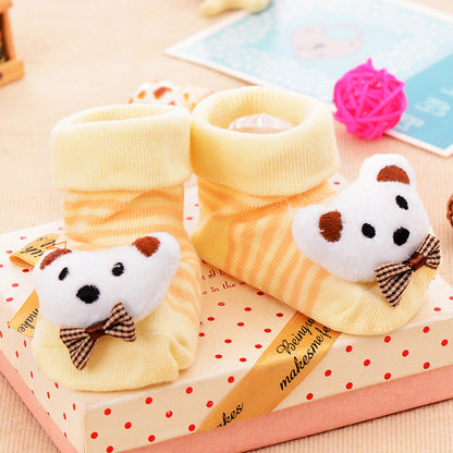 Baby Kid Unisex Striped Letters Cartoon Print Accessories Socks Wholesale 757110772