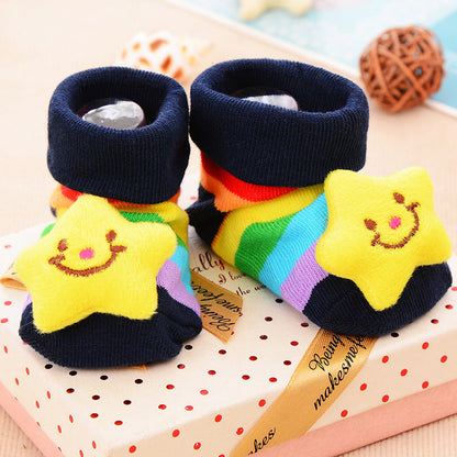 Baby Kid Unisex Striped Letters Cartoon Print Accessories Socks Wholesale 757110772