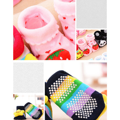 Baby Kid Unisex Striped Letters Cartoon Print Accessories Socks Wholesale 757110772
