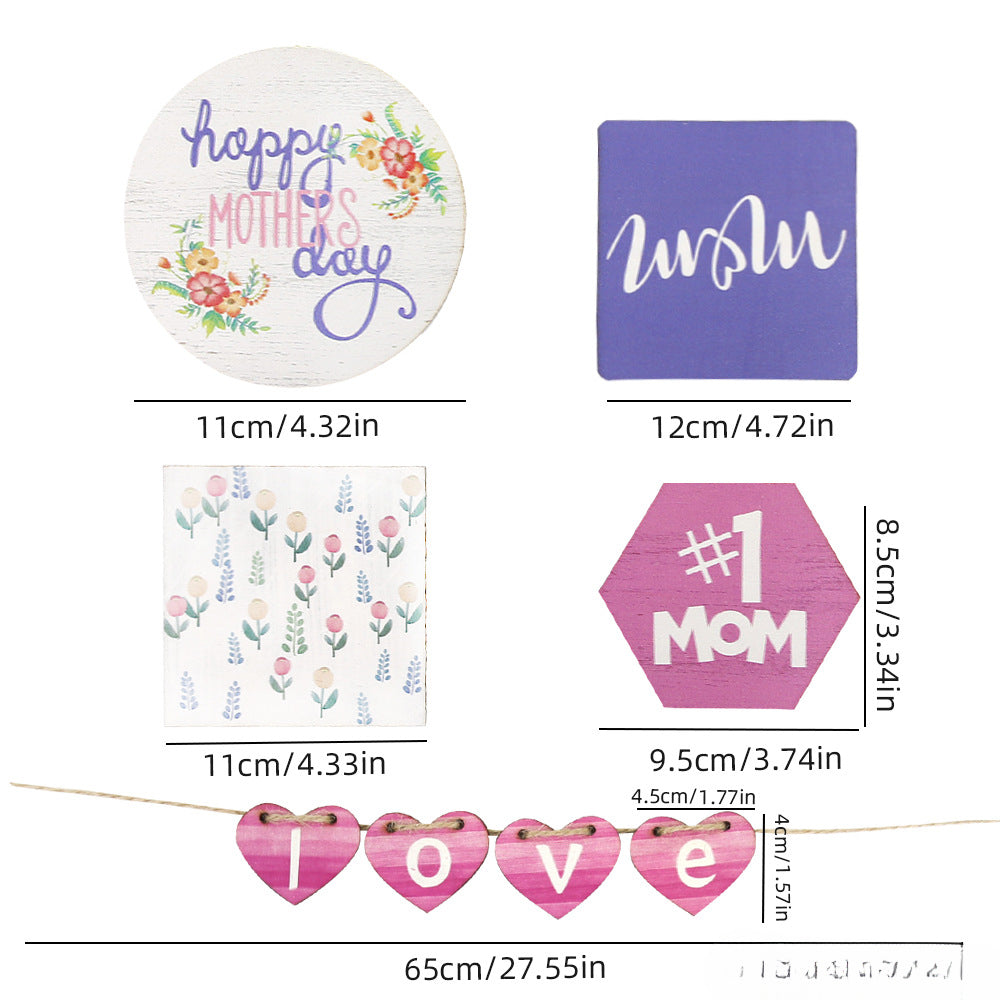 Mother's Day Pallets with Wooden Ornaments