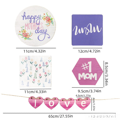 Mother's Day Pallets with Wooden Ornaments