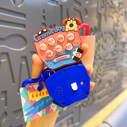 Whack-A-Mole Machine Mini Luminous Unzipping Keychain