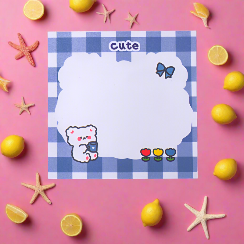 Paper Cartoon Bear Sticky Note