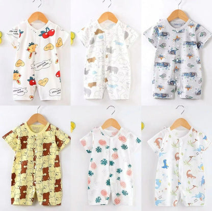 Cotton Baby Onesie Cow Pattern