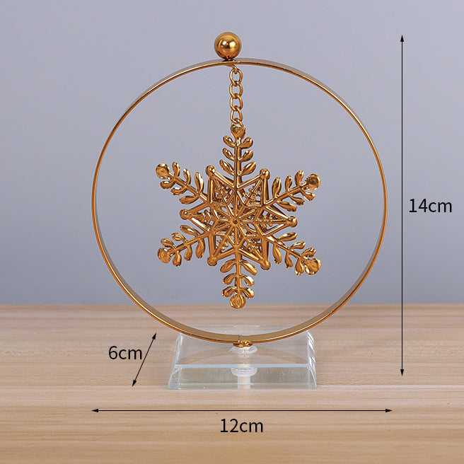 Christmas Decoration Light Luxury Christmas Tree Elk Metal
