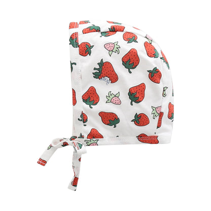 Baby Kid Girls Fruit Print Rompers Headwear
